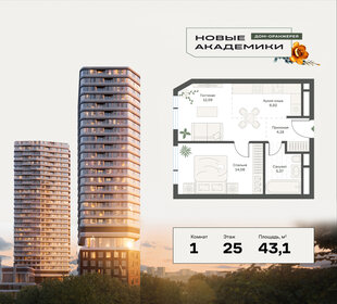 43 м², 2-комнатная квартира 26 449 300 ₽ - изображение 31