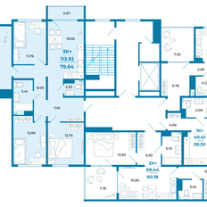 Квартира 79,6 м², 3-комнатная - изображение 2