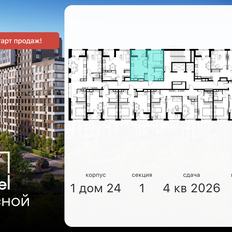 Квартира 33,7 м², 1-комнатная - изображение 2