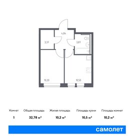 Квартира 32,8 м², 1-комнатная - изображение 1