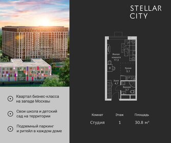 30,8 м², квартира-студия 7 884 800 ₽ - изображение 24