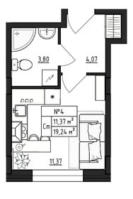 32,3 м², 1-комнатная квартира 3 100 000 ₽ - изображение 71