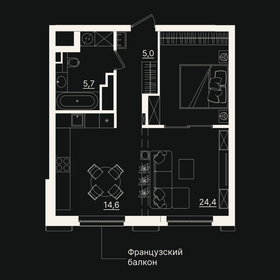 56 м², 1-комнатные апартаменты 19 000 000 ₽ - изображение 55