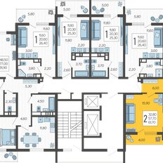 Квартира 61,7 м², 2-комнатная - изображение 2