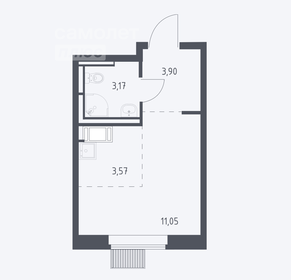 Квартира 21,7 м², студия - изображение 1