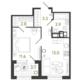 55 м², 3-комнатная квартира 11 150 000 ₽ - изображение 102