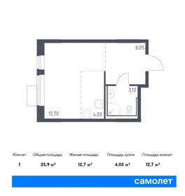 25,9 м², квартира-студия 8 450 968 ₽ - изображение 16