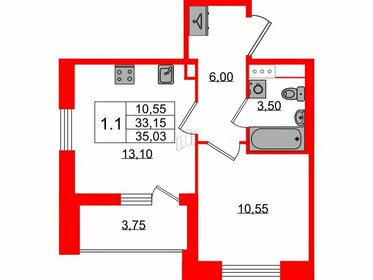 37,2 м², 1-комнатная квартира 7 800 000 ₽ - изображение 106