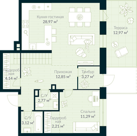 97,2 м², 3-комнатная квартира 15 977 621 ₽ - изображение 19