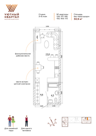 32,7 м², 1-комнатная квартира 4 350 000 ₽ - изображение 82