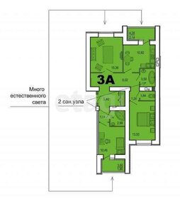 Квартира 83 м², 3-комнатная - изображение 2