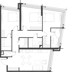 Квартира 111,6 м², 3-комнатная - изображение 2