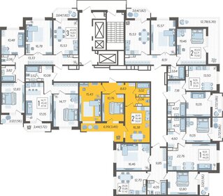 56 м², 2-комнатная квартира 5 900 000 ₽ - изображение 94