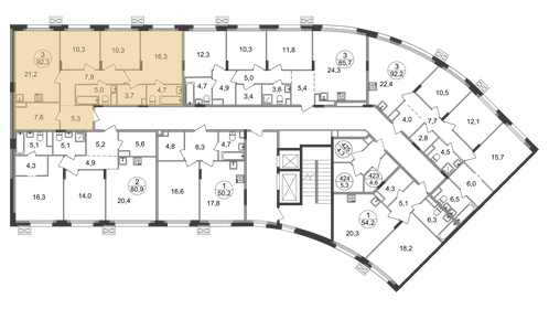 85,7 м², 3-комнатная квартира 17 557 596 ₽ - изображение 32