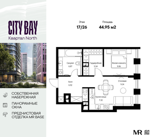 45 м², 1-комнатная квартира 16 163 076 ₽ - изображение 19