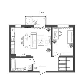 Квартира 76,6 м², 2-комнатная - изображение 2