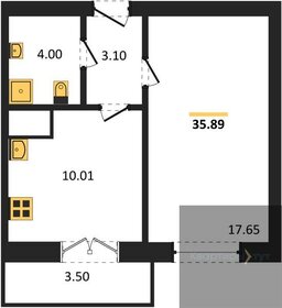 36,7 м², 1-комнатная квартира 3 435 190 ₽ - изображение 17