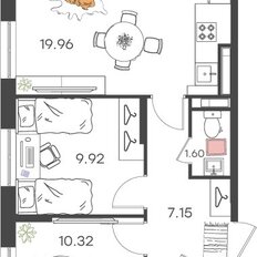 Квартира 54,4 м², 3-комнатная - изображение 2