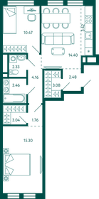 70,7 м², 2-комнатная квартира 13 358 202 ₽ - изображение 13