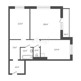 Квартира 55,7 м², 2-комнатная - изображение 2