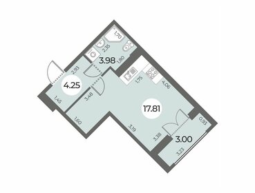 Квартира 27,5 м², студия - изображение 1