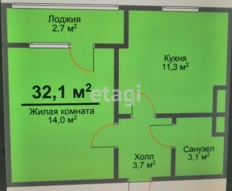 29 м², квартира-студия 3 250 000 ₽ - изображение 44