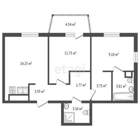 Квартира 54,4 м², 2-комнатная - изображение 2