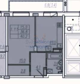 47,5 м², 1-комнатная квартира 4 099 999 ₽ - изображение 28