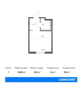 Квартира 22,8 м², студия - изображение 1