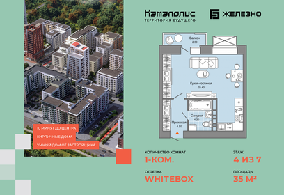 Квартира 35 м², студия - изображение 1