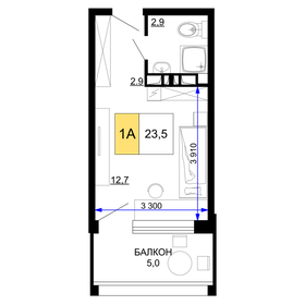 22 м², 1-комнатная квартира 3 200 000 ₽ - изображение 63