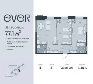 72,6 м², 3-комнатная квартира 36 684 488 ₽ - изображение 1