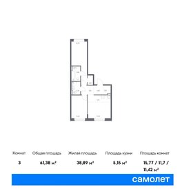 63 м², 2-комнатная квартира 11 300 000 ₽ - изображение 70