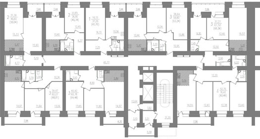72,9 м², 3-комнатная квартира 6 200 000 ₽ - изображение 77