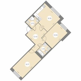 55 м², 2-комнатная квартира 14 550 000 ₽ - изображение 44