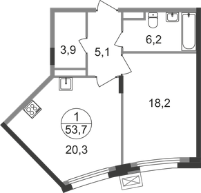 53,8 м², 3-комнатная квартира 12 240 000 ₽ - изображение 36