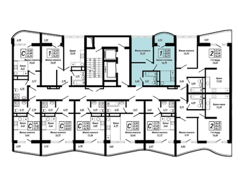 Квартира 36,7 м², 1-комнатная - изображение 2