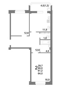 63 м², 3-комнатная квартира 9 350 000 ₽ - изображение 73