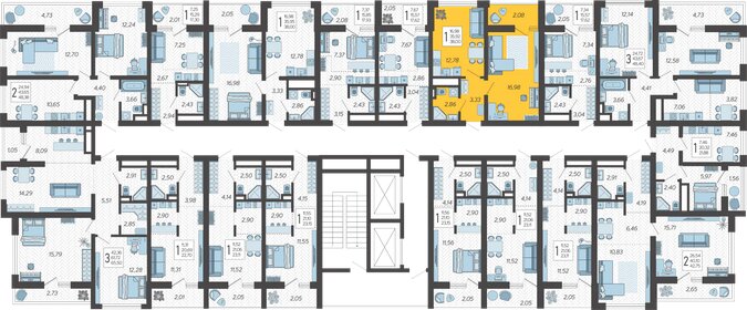 38 м², 1-комнатная квартира 15 496 400 ₽ - изображение 32