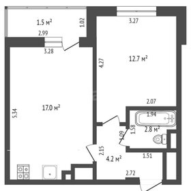 Квартира 36,7 м², 1-комнатная - изображение 1