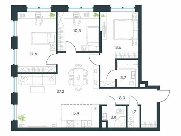 Квартира 87,5 м², 4-комнатная - изображение 1