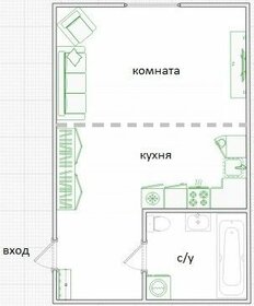 21 м², квартира-студия 3 800 000 ₽ - изображение 40