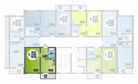 43,6 м², 1-комнатная квартира 7 450 000 ₽ - изображение 63