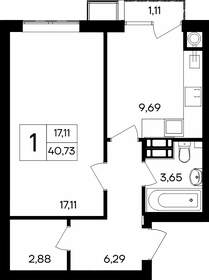 43,2 м², 1-комнатная квартира 4 540 200 ₽ - изображение 13