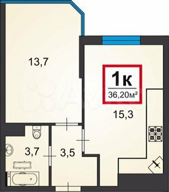 37 м², 1-комнатная квартира 6 600 000 ₽ - изображение 81