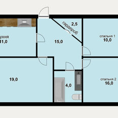 Квартира 82,3 м², 3-комнатная - изображение 2