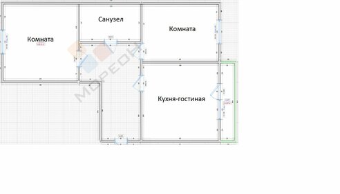 Квартира 65 м², 2-комнатная - изображение 1