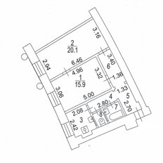 Квартира 56,4 м², 2-комнатная - изображение 2