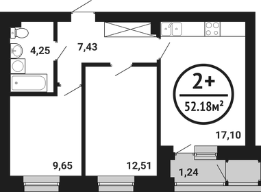 48,2 м², 2-комнатная квартира 6 945 120 ₽ - изображение 25