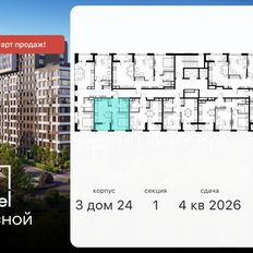 Квартира 31,6 м², 1-комнатная - изображение 2